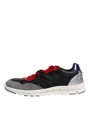 Multicolor Leather Suede Low Top Sneakers Shoes