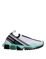 White Blue Sorrento Slip On Sneakers Shoes