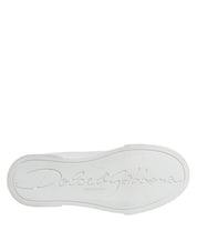 White Leather Classic Low Top Sneakers Shoes