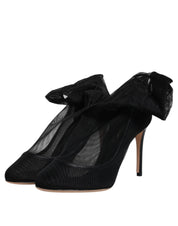 Dolce & Gabbana Black Nylon Mesh Sock Style Boots Shoes Dolce & Gabbana