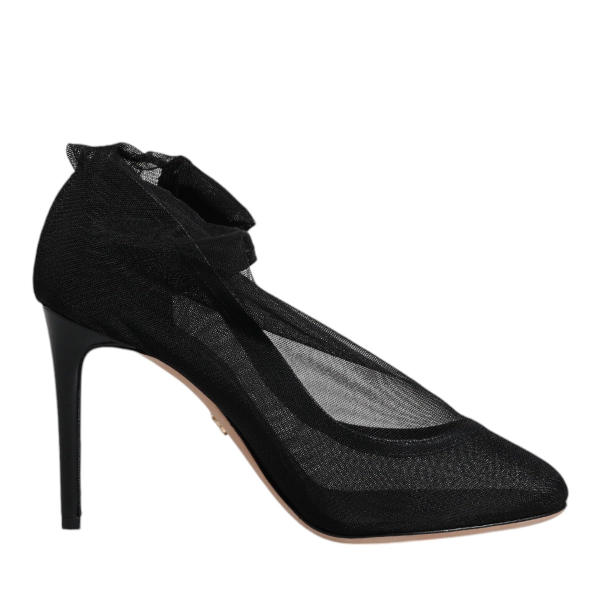 Dolce & Gabbana Black Nylon Mesh Sock Style Boots Shoes Dolce & Gabbana