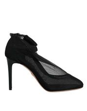 Dolce & Gabbana Black Nylon Mesh Sock Style Boots Shoes Dolce & Gabbana