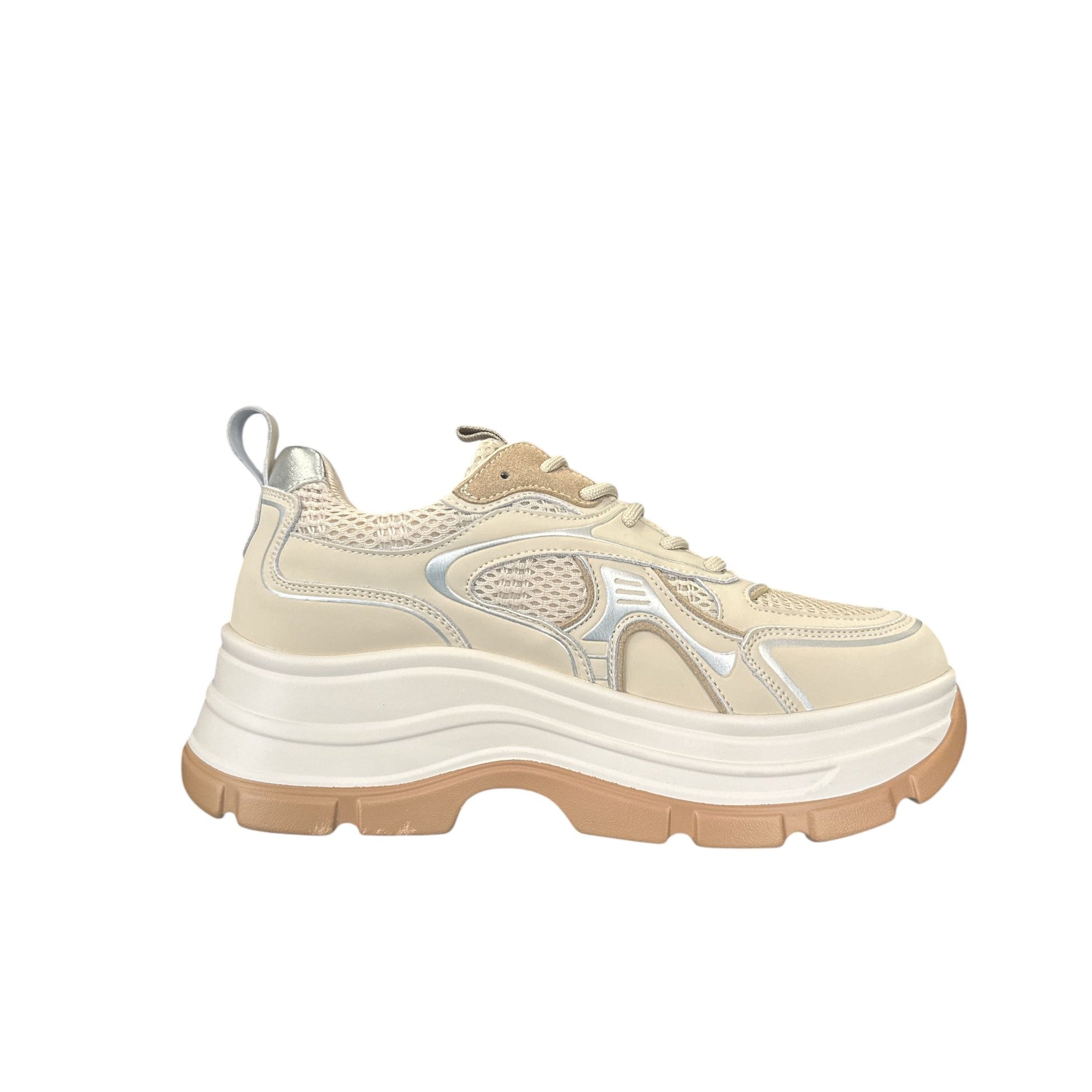 Sneakers Donna 4US Paciotti Beige