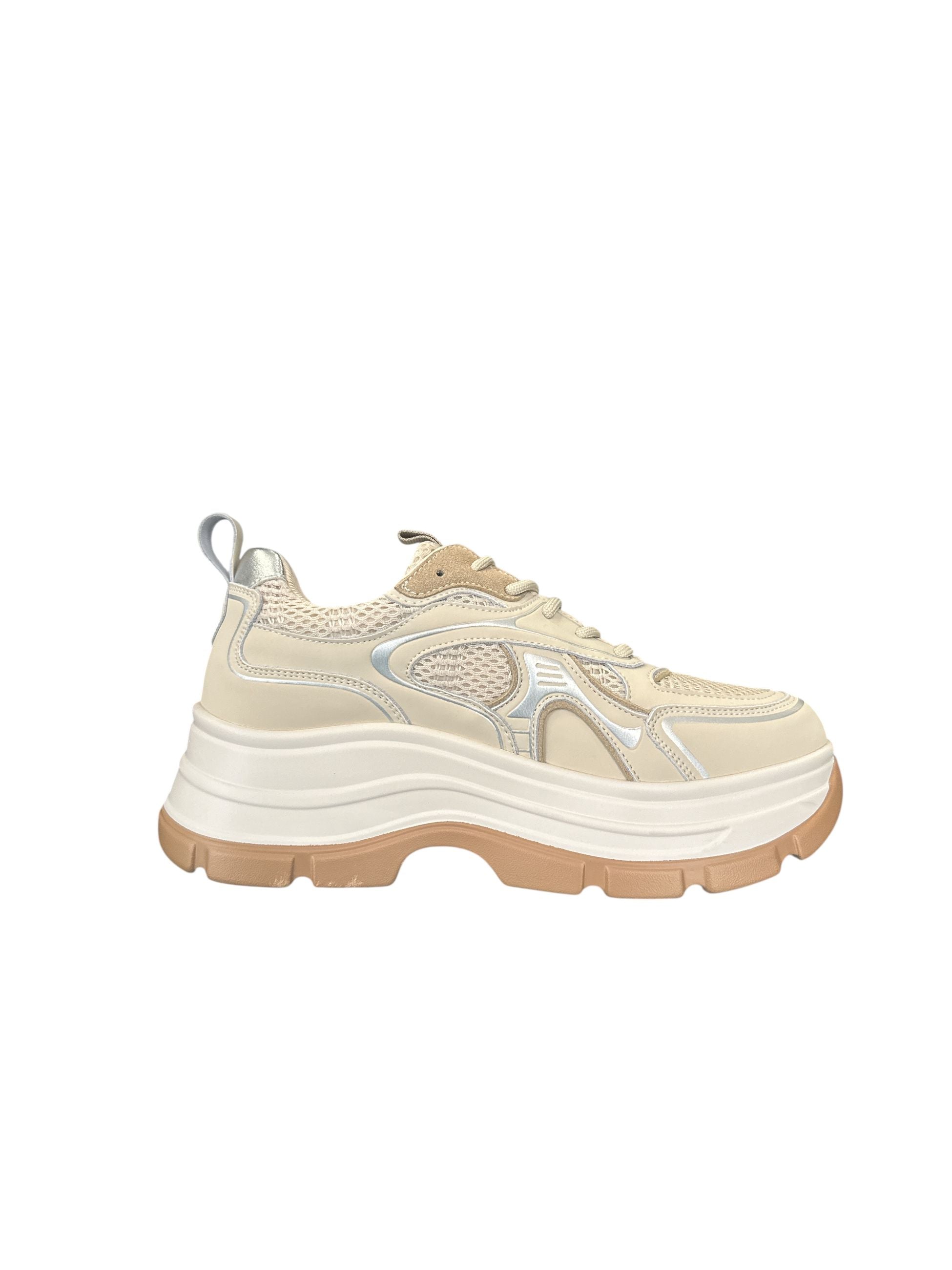 Sneakers Donna 4US Paciotti Beige