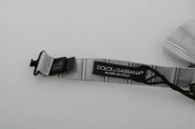 Light Gray Lining Adjustable Neck Butterfly Bow Tie