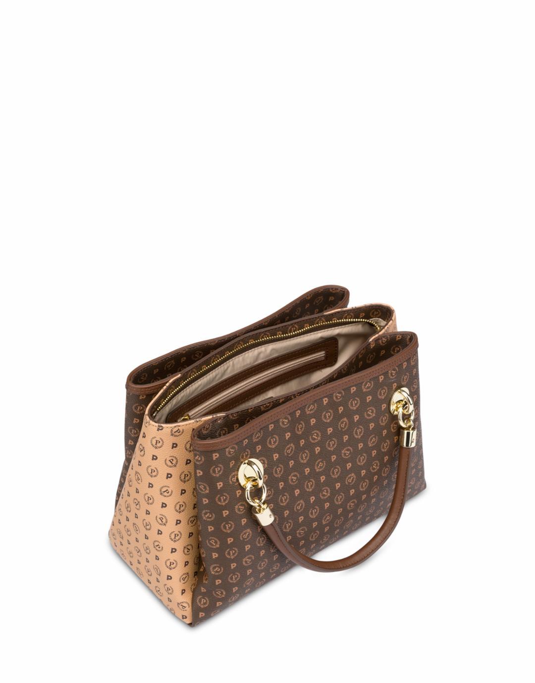 TE8471PP0DQ5330A  BORSA A MANO Pollini Marrone/Beige 0000000238