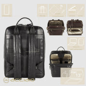 8376 Black Steel Backpack 0000000418