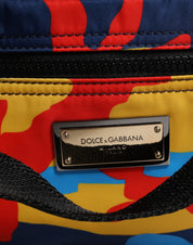 Multicolor Camouflage Nylon Shopping Tote Bag