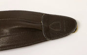Brown D&G Leather Linnen Logo Belt