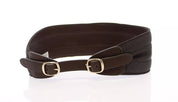 Brown D&G Leather Linnen Logo Belt