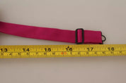 Pink 100% Silk Adjustable Neck Bow Tie Men