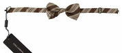 Multicolor Patterned Adjustable Neck Bow Tie Men