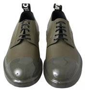 Green Leather Rubber Sole Dress Shoes