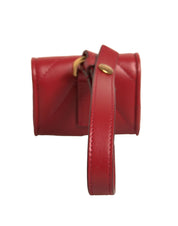 Black Leather Devotion Heart Strap Airpod Case