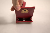 Black Leather Devotion Heart Strap Airpod Case