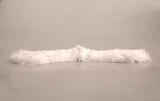 White Fur Shoulder Collar Wrap Shawl Scarf
