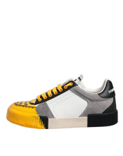 Dolce & Gabbana Multicolor Leather DNA Low Top Sneakers Shoes Dolce & Gabbana