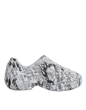 Dolce & Gabbana White Black Graffiti Daymaster Sneakers Shoes Dolce & Gabbana