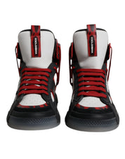 Dolce & Gabbana Multicolor Leather High Top Sneakers Shoes Dolce & Gabbana
