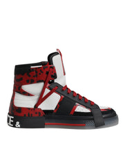 Dolce & Gabbana Multicolor Leather High Top Sneakers Shoes Dolce & Gabbana