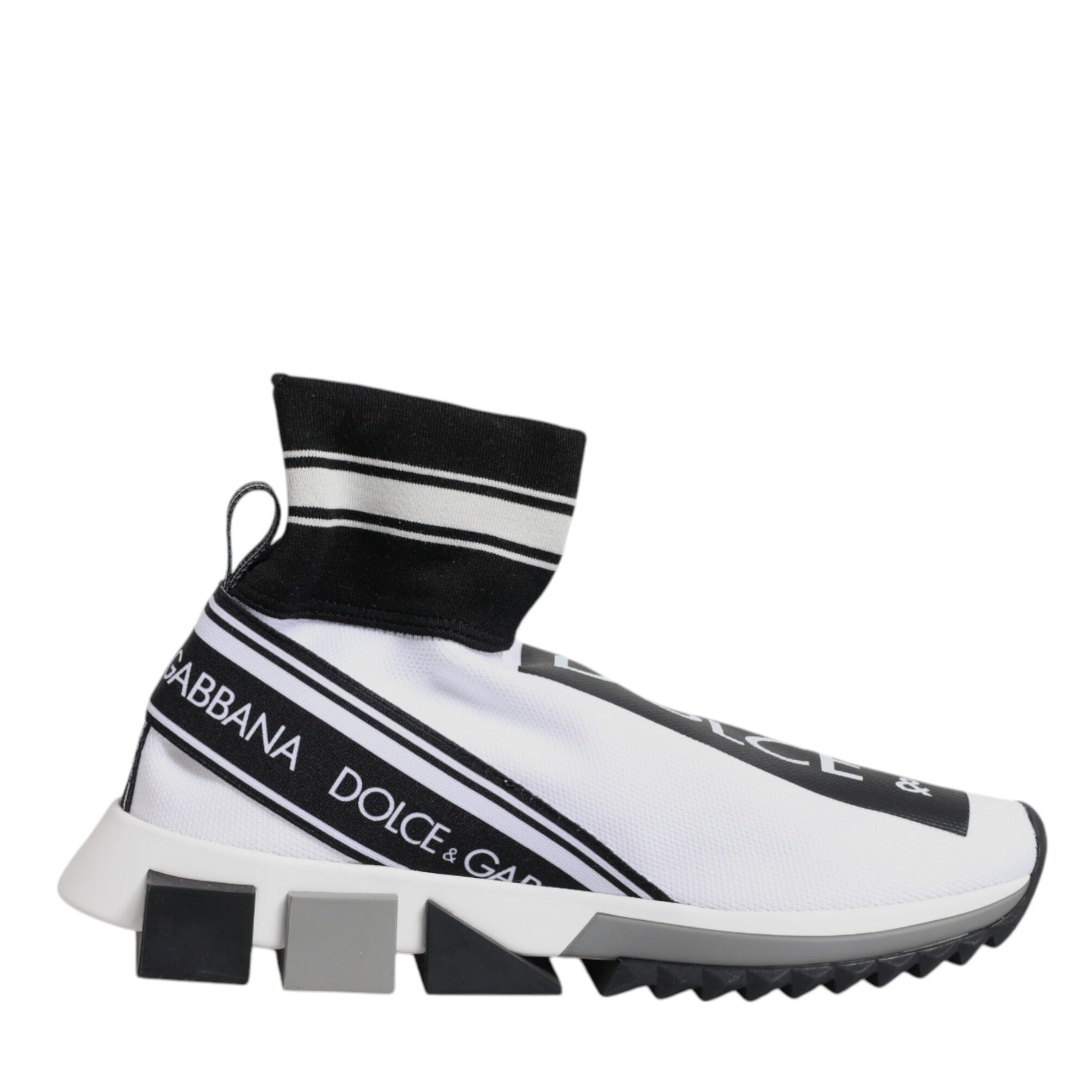 Dolce & Gabbana White Black Sorrento Socks Sneakers Shoes Dolce & Gabbana