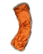 Brown Fur Shoulder Collar Neck Wrap Scarf