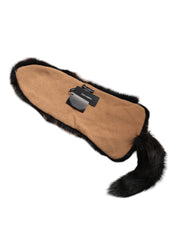 Dolce & Gabbana Brown Red Fox Fur Neck Warmer Winter Scarf Dolce & Gabbana