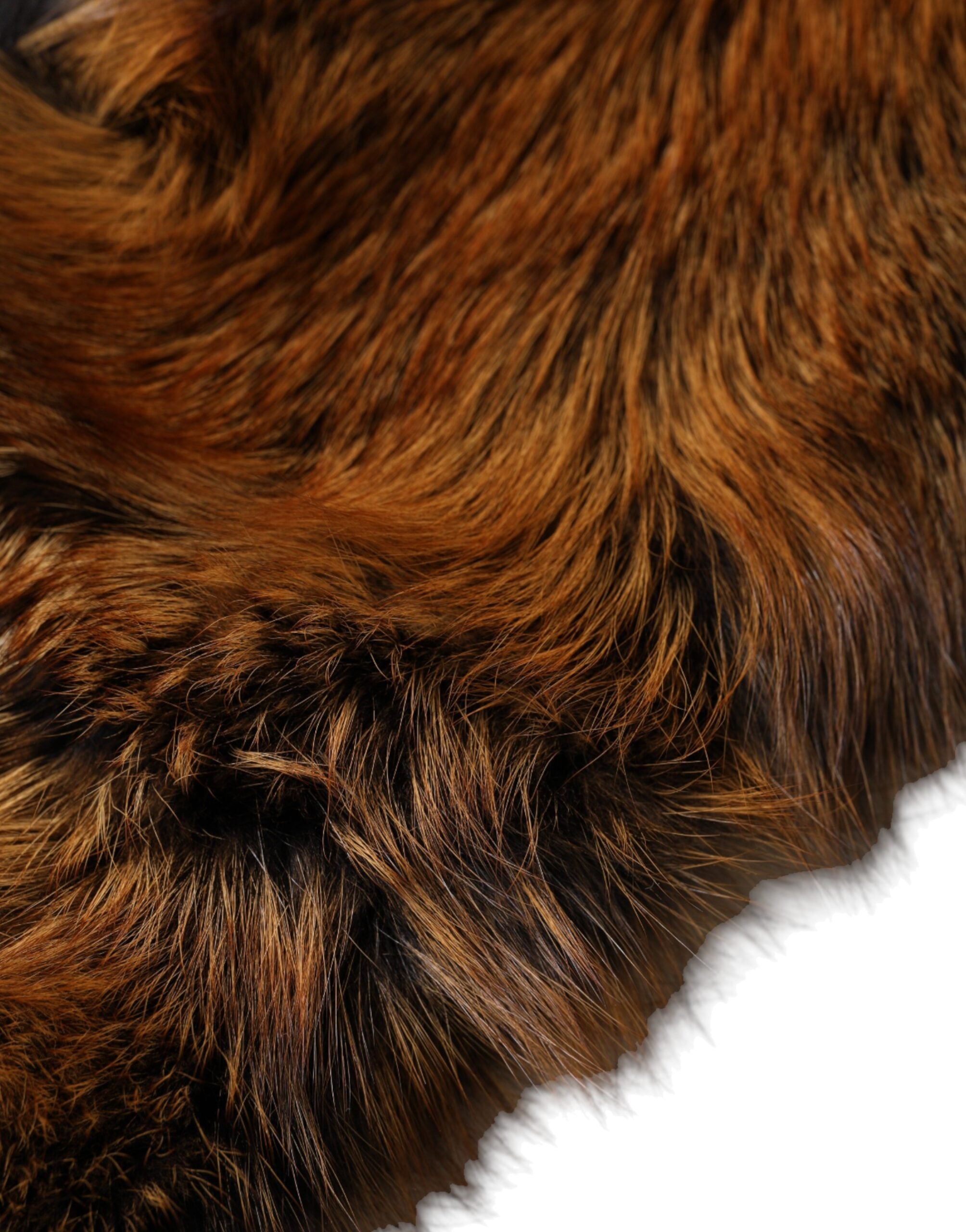 Dolce & Gabbana Brown Red Fox Fur Neck Warmer Winter Scarf Dolce & Gabbana