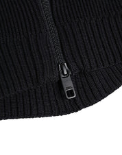 Black Wool Whole Head Wrap Balaclava Hat