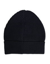 Blue Cashmere Knitted Winter Beanie Hat
