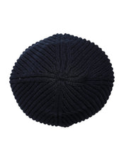 Blue Cashmere Knitted Winter Beanie Hat