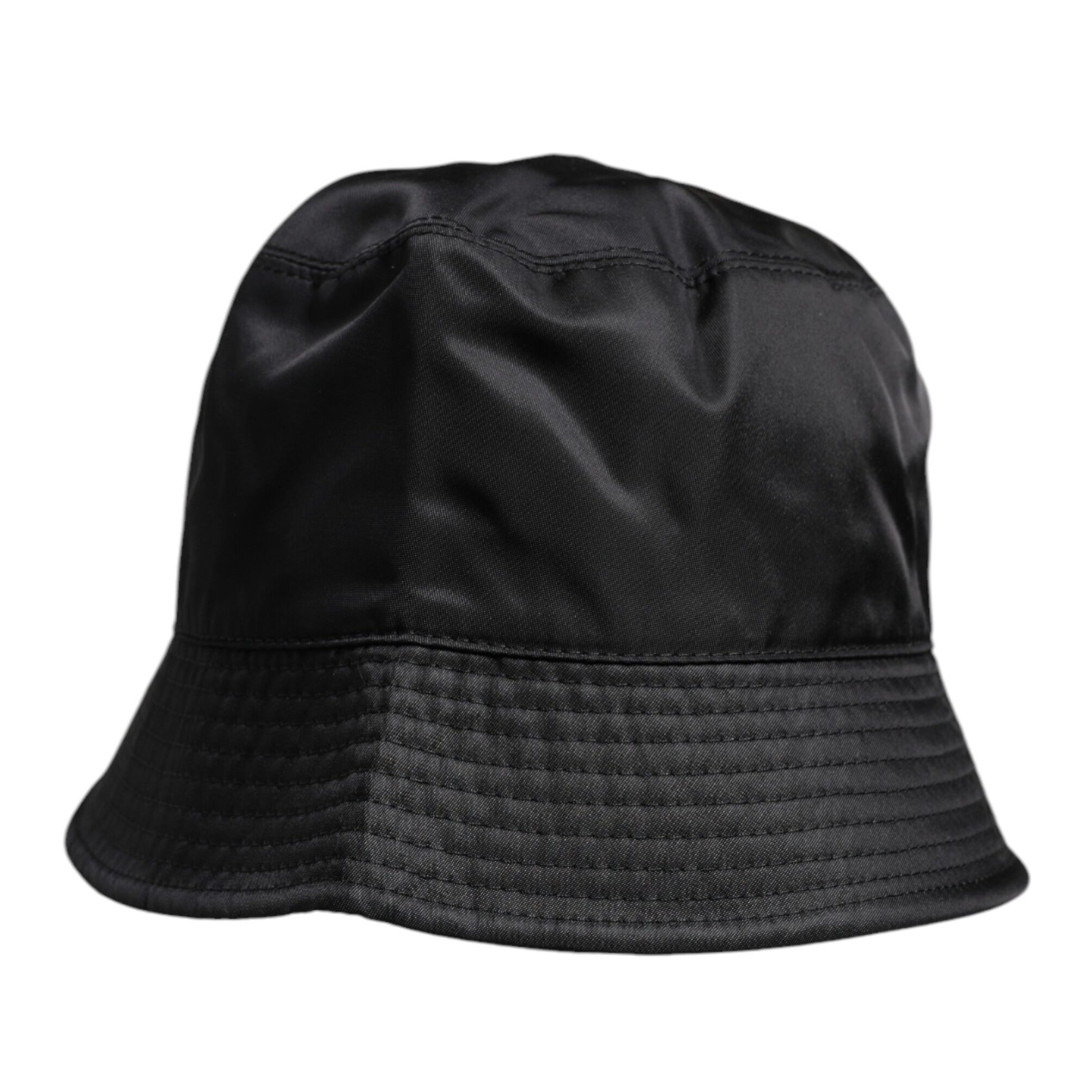 Dolce & Gabbana Black Cotton Wide Brim Bucket Hat Dolce & Gabbana