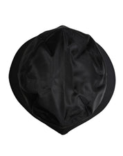 Dolce & Gabbana Black Cotton Wide Brim Bucket Hat