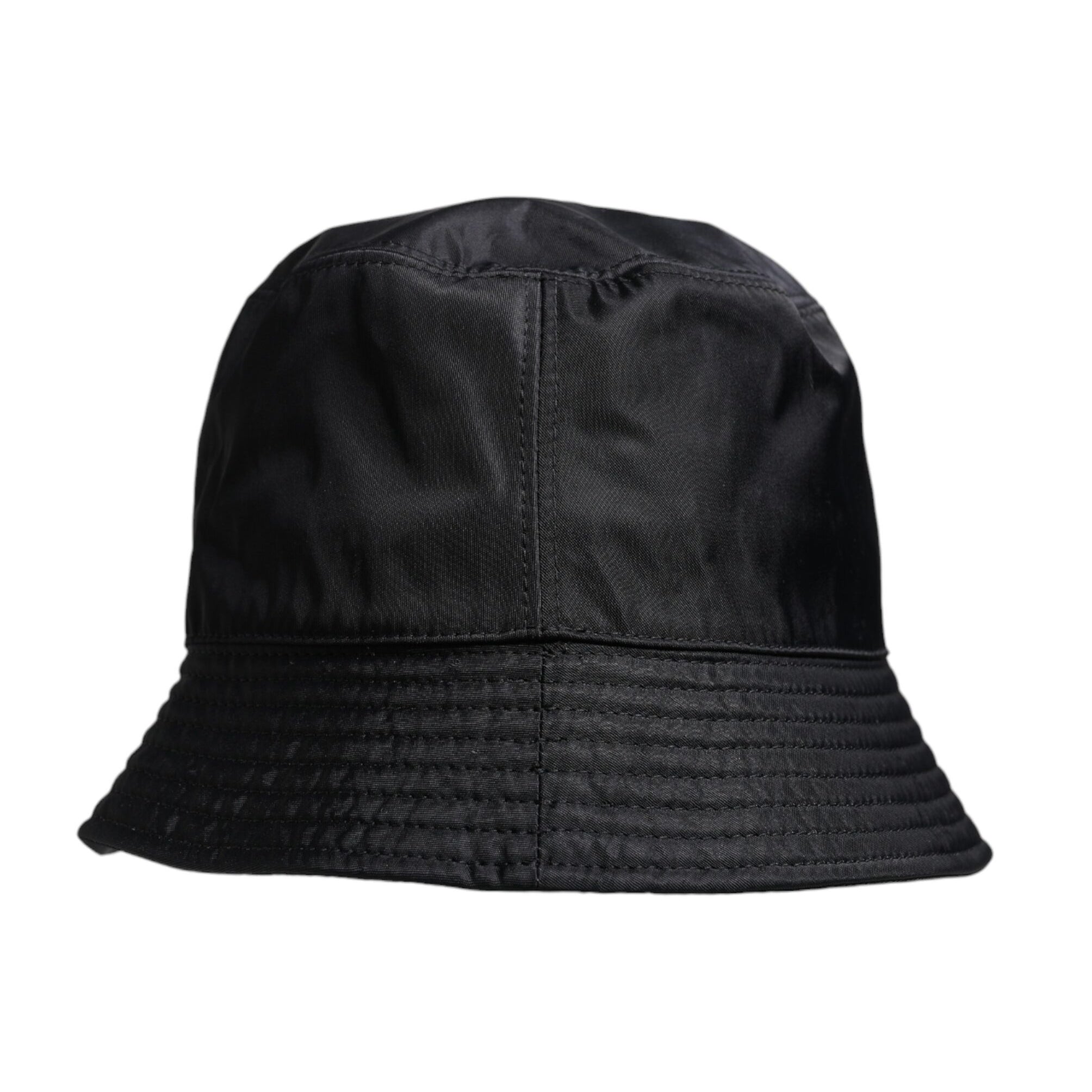 Dolce & Gabbana Black Cotton Wide Brim Bucket Hat Dolce & Gabbana