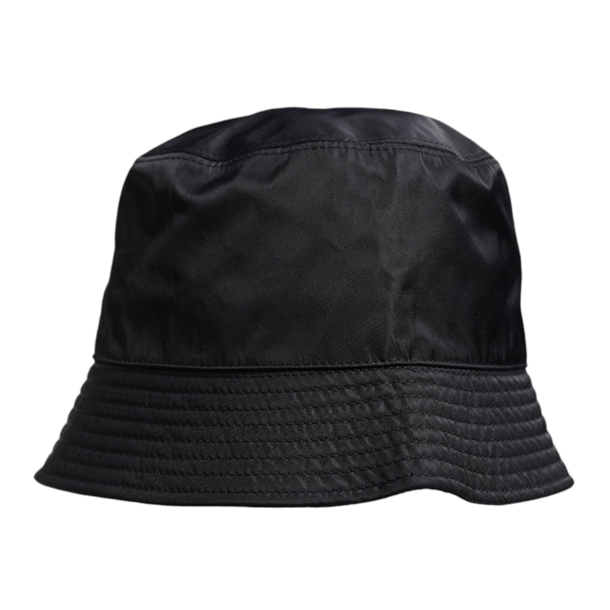 Dolce & Gabbana Black Cotton Wide Brim Bucket Hat Dolce & Gabbana