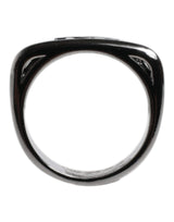 Silver Tone Brass Anello DG Logo Ring