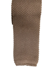 Brown Silk Adjustable Necktie Tie