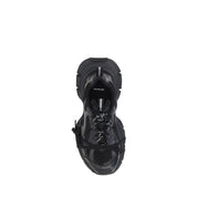 Balenciaga Black Fabric Athletic Sneakers