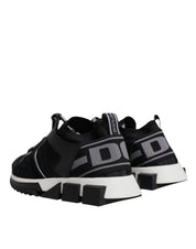 Black Mesh Sorrento Trekking Sneakers Shoes
