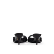 Black Cotton Mules