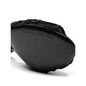 Black Cotton Mules