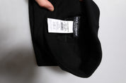 Black Cashmere Knitted Square Handkerchief Scarf