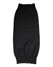 Dolce & Gabbana Black Cashmere Knitted Neck Warmer Foulard Scarf Dolce & Gabbana