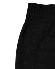 Black Cashmere Knitted Neck Warmer Foulard Scarf