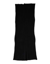 Black Cashmere Knitted Neck Warmer Foulard Scarf