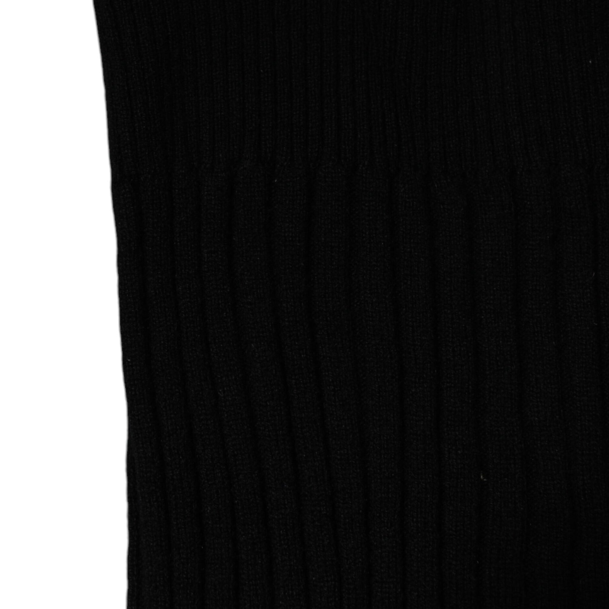 Dolce & Gabbana Black Cashmere Knitted Neck Warmer Foulard Scarf Dolce & Gabbana