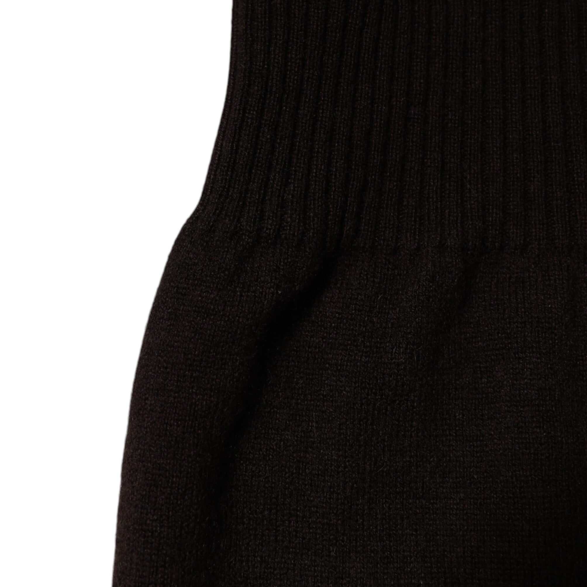 Dolce & Gabbana Brown Cashmere Knitted Neck Warmer Foulard Scarf Dolce & Gabbana