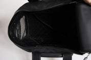 Black Shoulder Strap Pet Carry Logo Plaque Bag