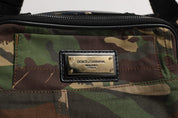 Multicolor Camouflage Patchwork Logo Waist Fanny Pack Bag