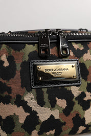 Multicolor Leopard DG Logo Belt Waist Fanny Pack Bag